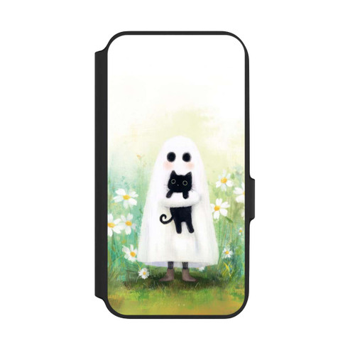 Samsung Galaxy A54 5G NIVOflip Geist und Katze Halloween mit KI