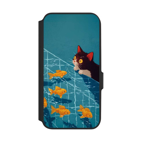 Samsung Galaxy A54 5G NIVOflip Die Katze im Pool mit KI