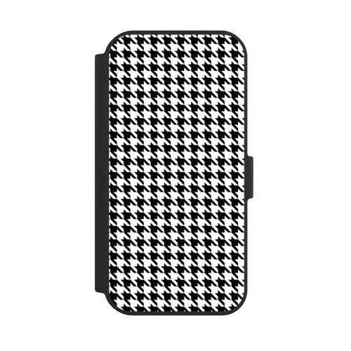 Apple iPhone 15 NIVOflip Hahnentritt Schwarz Weiß