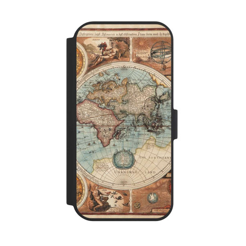 Apple iPhone 15 NIVOflip Vintage Weltkarte