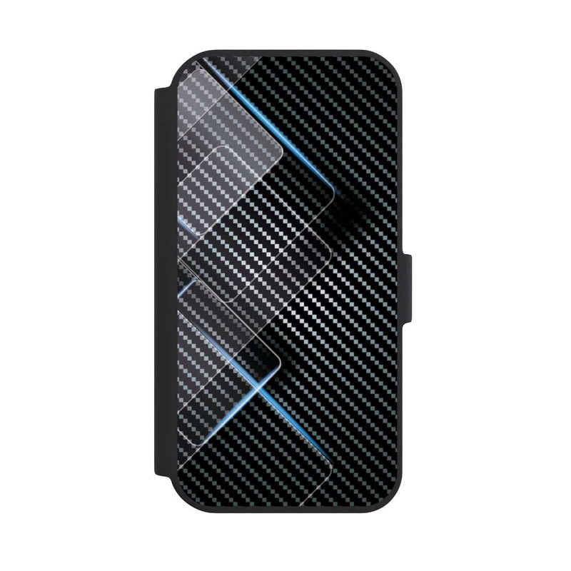 iPhone 15 NIVOflip Blue Carbon Lines