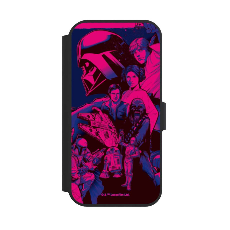 iPhone 15 NIVOflip StarWars Charaktere - Ultraviolet