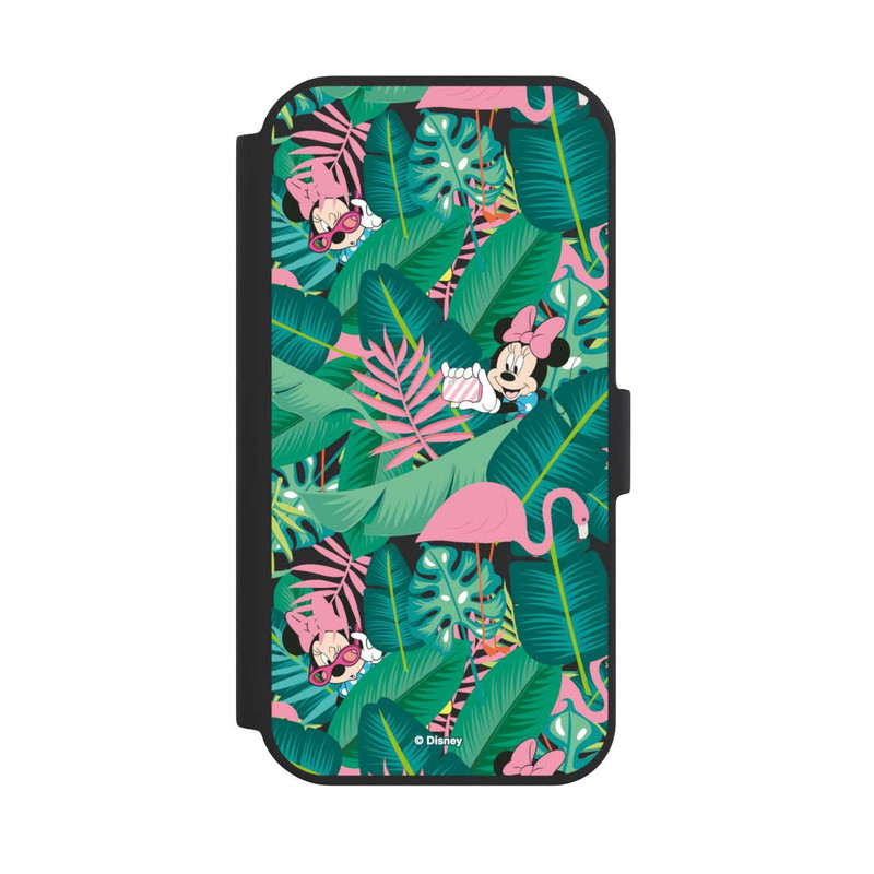 iPhone 15 NIVOflip Minnie Summer Palmblätter ohne Hintergrund
