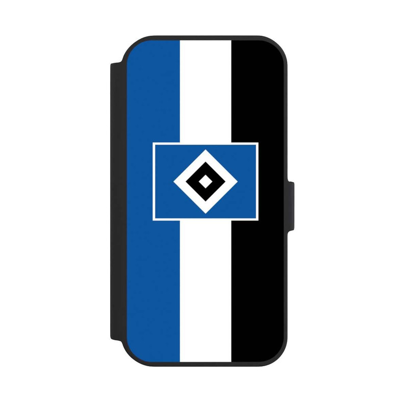 iPhone 15 NIVOflip HSV Streifen - Blau-Weiß-Schwarz