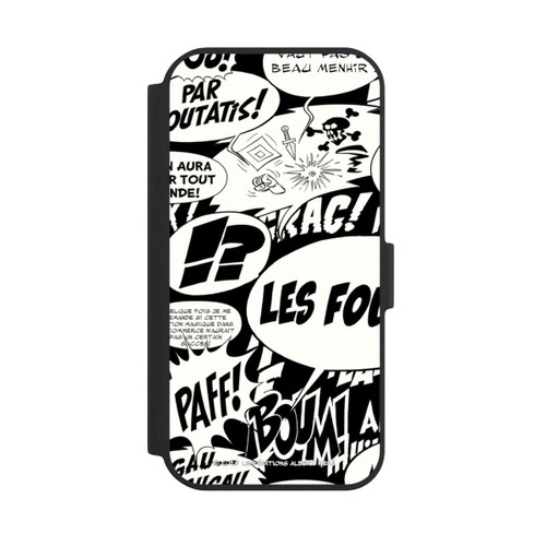 Apple iPhone 15 NIVOflip Sprechblasen Asterix Schwarz
