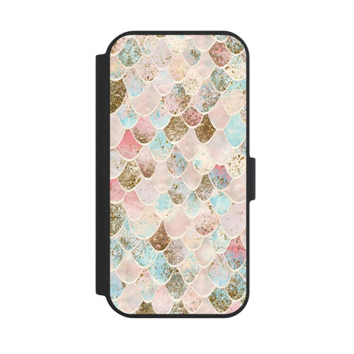 Apple iPhone 15 NIVOflip Glitzer Look Meerjungfrau Muster