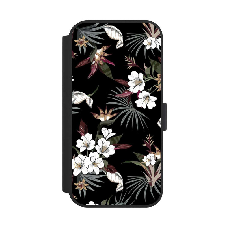 iPhone 15 NIVOflip Flowers Black