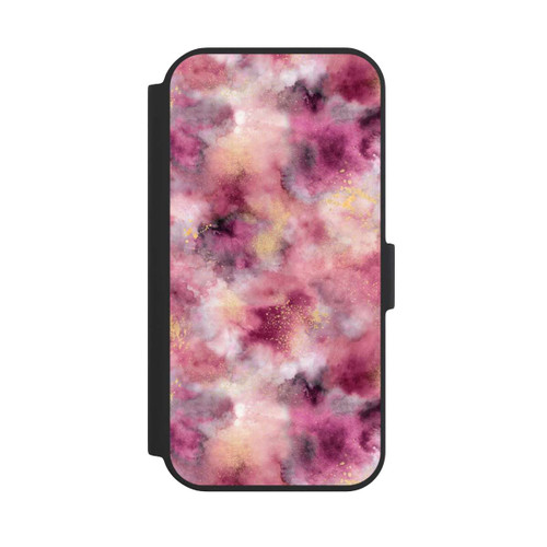 Apple iPhone 15 NIVOflip Rauchiges Marmoraquarell rosa