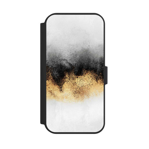 Apple iPhone 15 NIVOflip Grauer Himmelstaub Golddruck