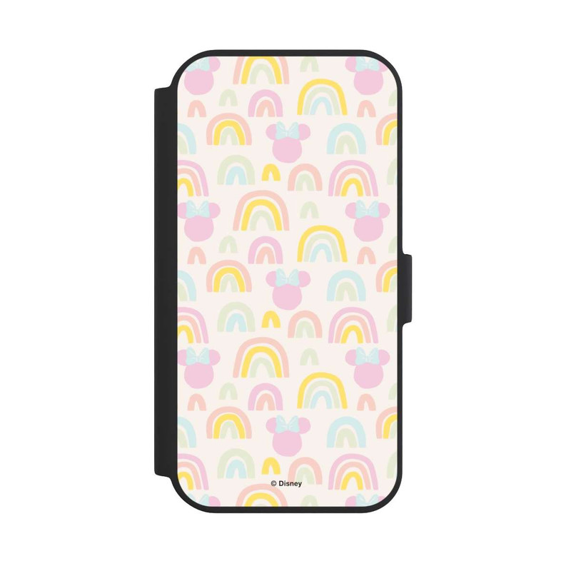 iPhone 15 NIVOflip Minnie Regenbogen Muster