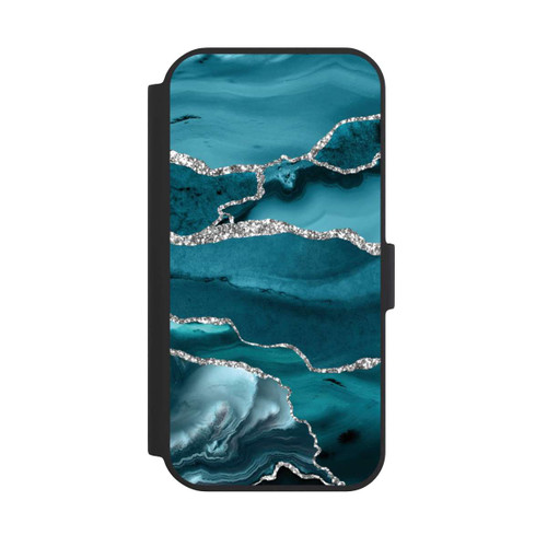 Apple iPhone 15 NIVOflip Gletscher Eis Marmor