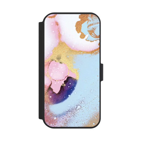 Apple iPhone 15 NIVOflip Pastell Glamour Tintenstruktur