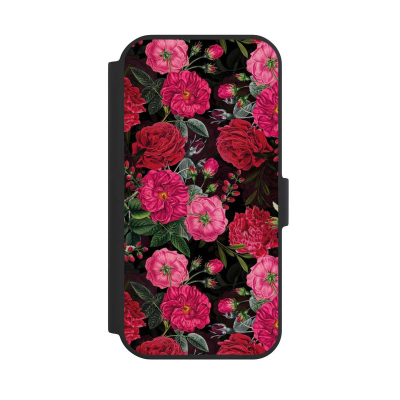 iPhone 15 NIVOflip Fleurs Roses et Rouges