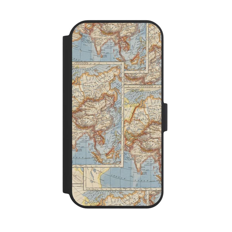 iPhone 15 NIVOflip Weltkarte Vintage