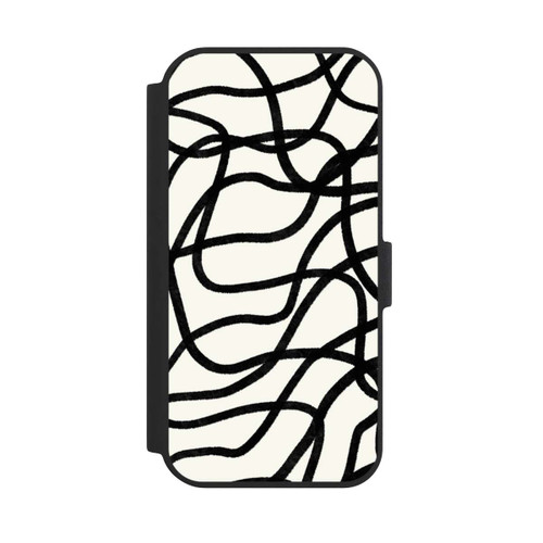 Apple iPhone 15 NIVOflip Schwarze Linien