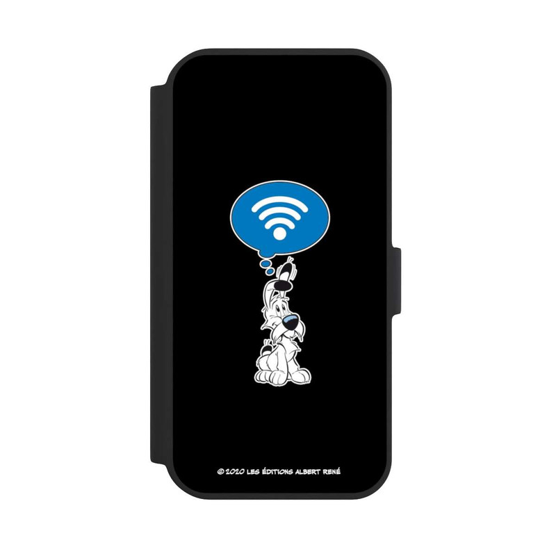 iPhone 15 NIVOflip Idefix W-LAN - Schwarz Hintergrund