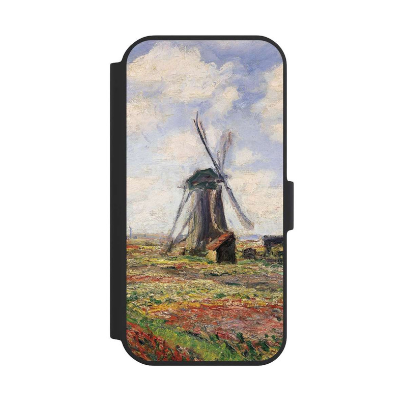 iPhone 15 NIVOflip Tulpenfelder mit der Rijnsburger Windmühle von Claude Monet