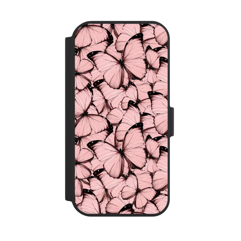 iPhone 15 NIVOflip Papillon rose