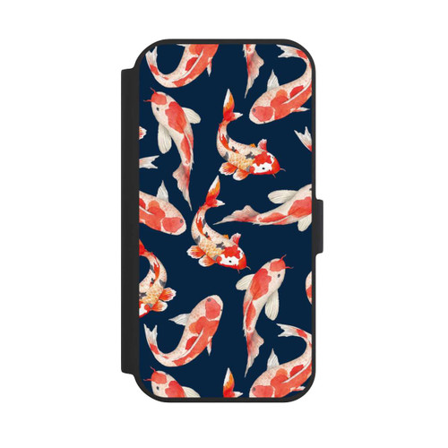 Apple iPhone 15 NIVOflip Koi auf blauem Hintergrund