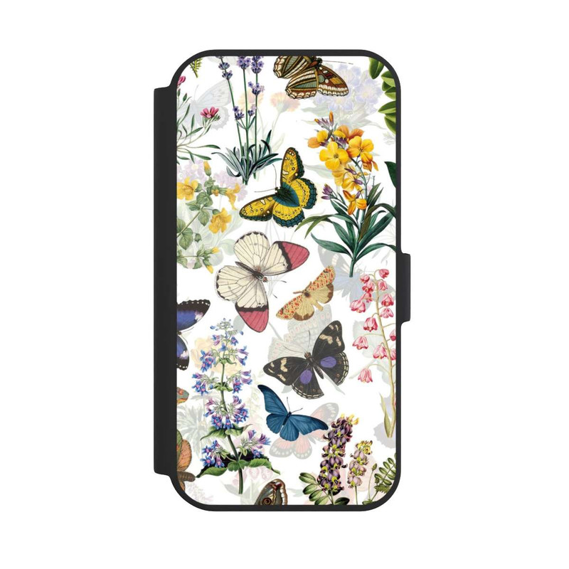 iPhone 15 NIVOflip Fleurs des champs et papillons