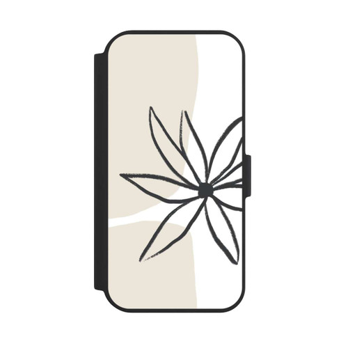 Apple iPhone 15 NIVOflip Blume und Creme