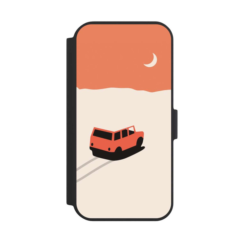 iPhone 15 NIVOflip Auto in der Wüste
