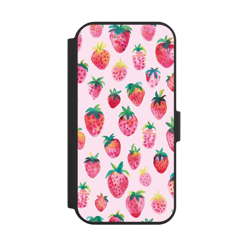 iPhone 15 NIVOflip Fraises aquarelles