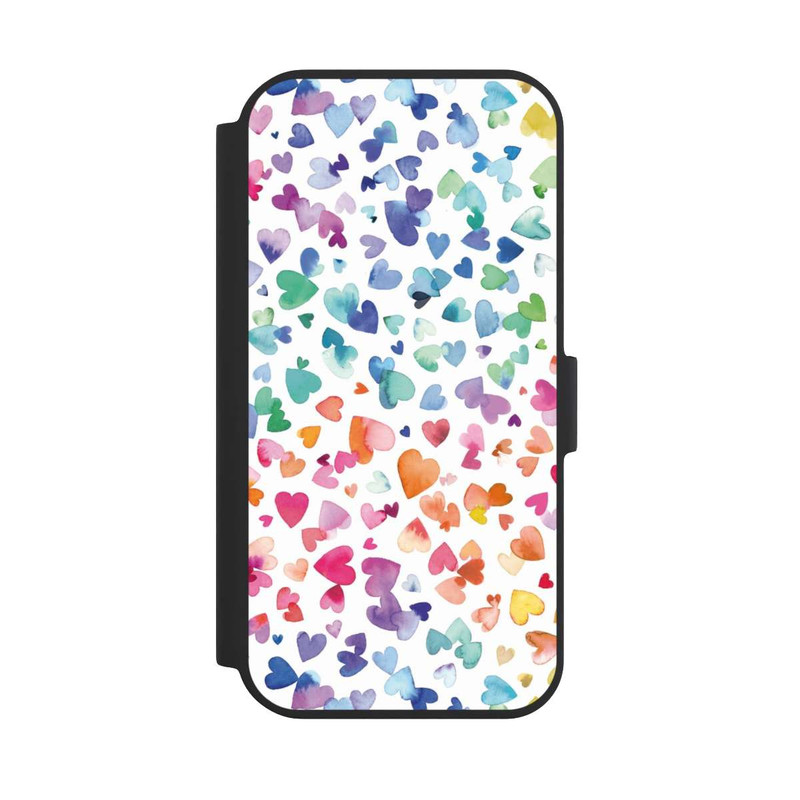 iPhone 15 NIVOflip Watercolor Love Hearts