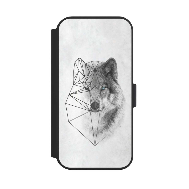 iPhone 15 NIVOflip Polygonaler Wolf