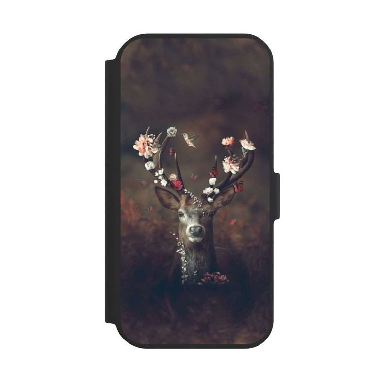 iPhone 15 NIVOflip Fauna Flora Hirsch