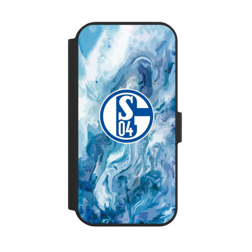Apple iPhone 15 NIVOflip Schalke 04 Flüssig Blau