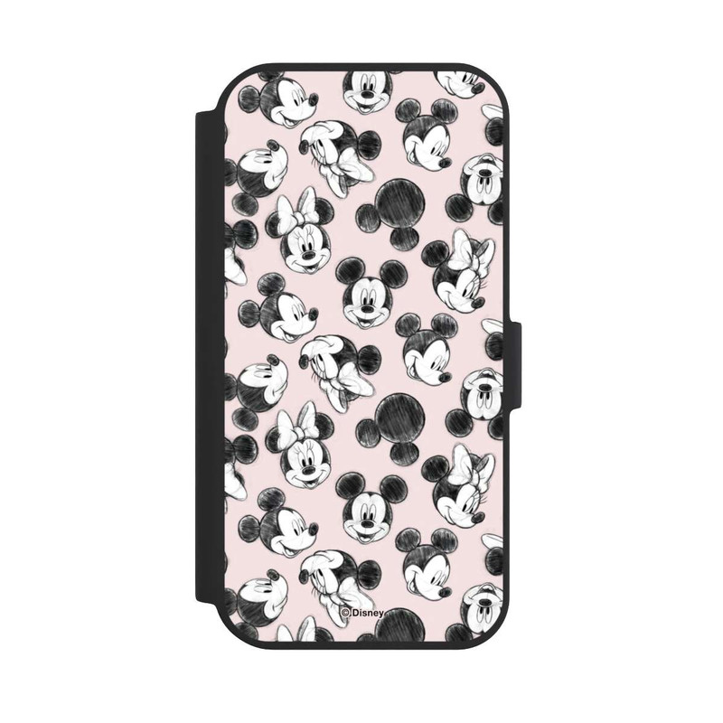 iPhone 15 NIVOflip Minnie & Mickey Many Faces Pink