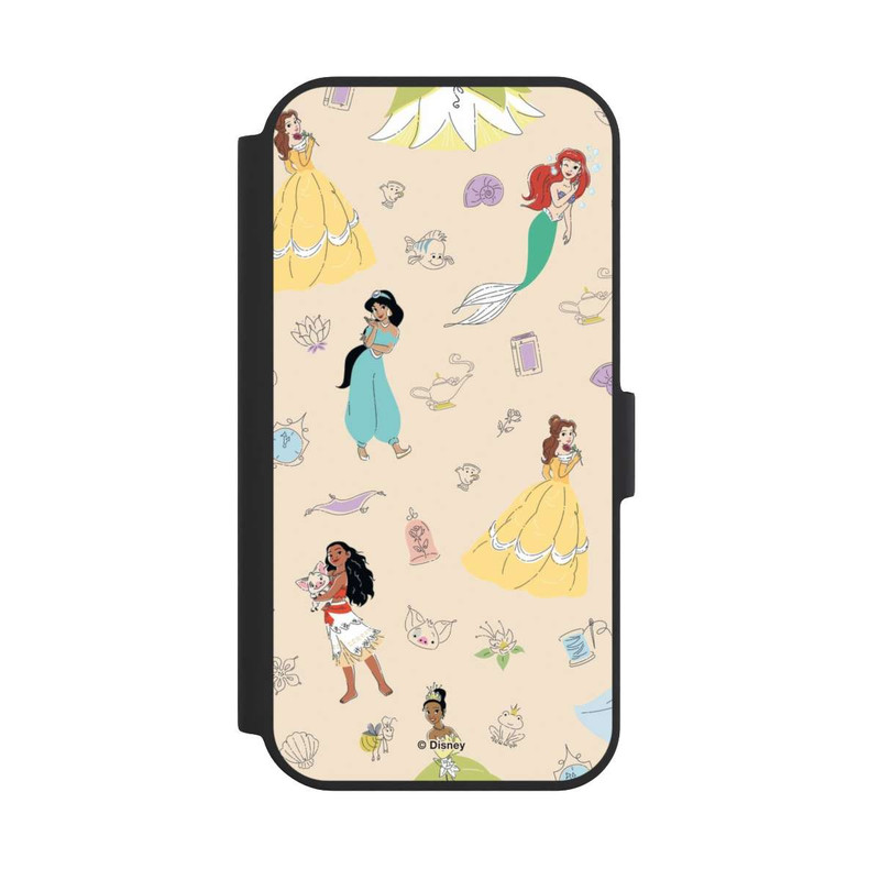 iPhone 15 NIVOflip Princess Pattern Beige Disney Princess