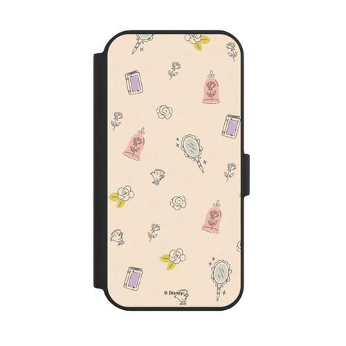 Apple iPhone 15 NIVOflip Princess Accessoires Pattern Beige Disney Princess 