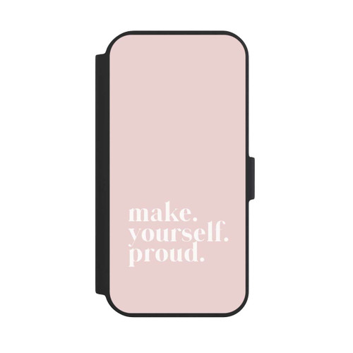Apple iPhone 15 NIVOflip Make Yourself Proud Zitat - Altrosa