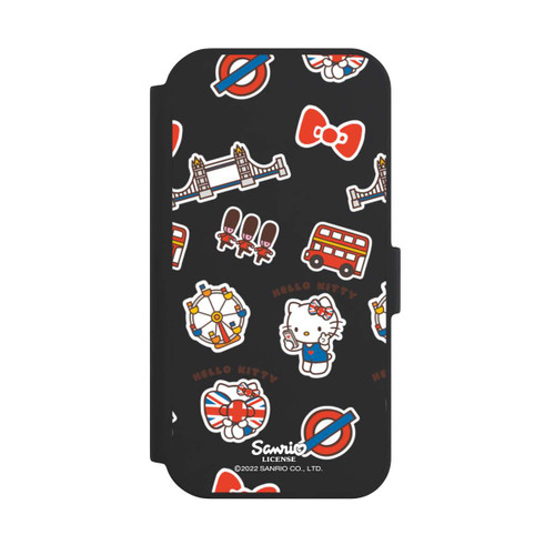 Apple iPhone 15 NIVOflip Hello Kitty Londoner Abzeichen Transparent