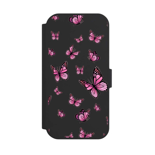 Apple iPhone 15 NIVOflip Schmetterlinge pink