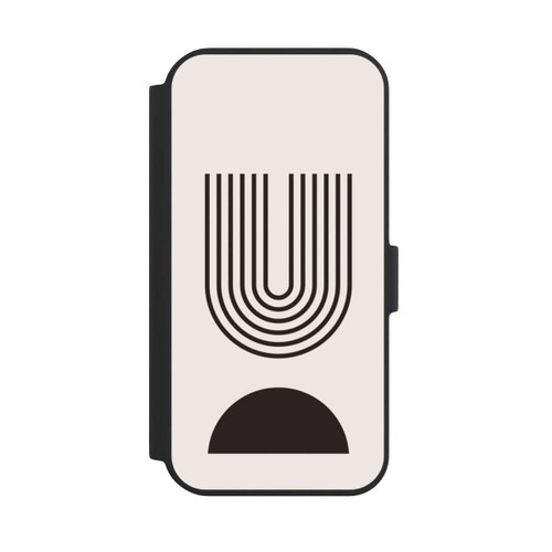 Apple iPhone 15 NIVOflip Modern Art Black Lines