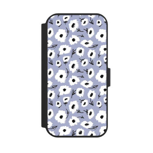 Apple iPhone 15 NIVOflip Blumenmuster Lila