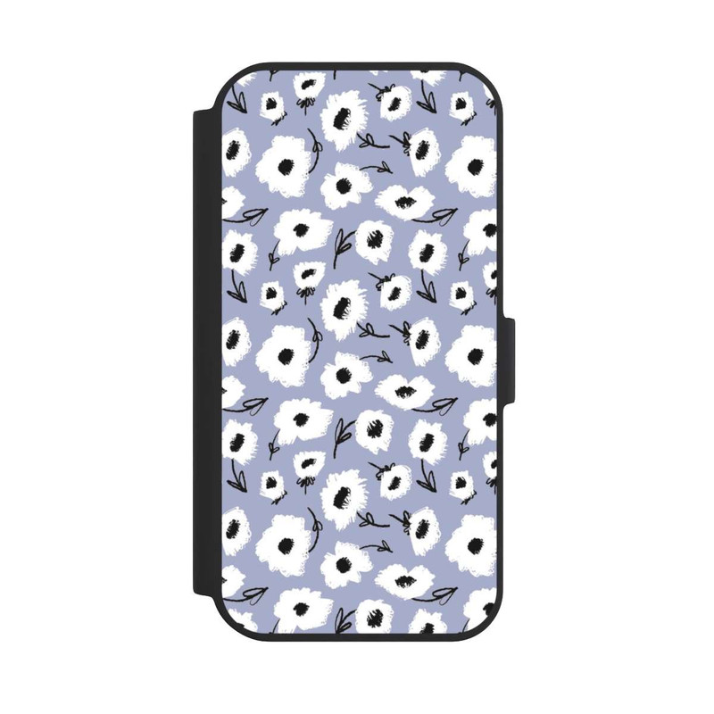 iPhone 15 NIVOflip Pattern Fleurs Lilas