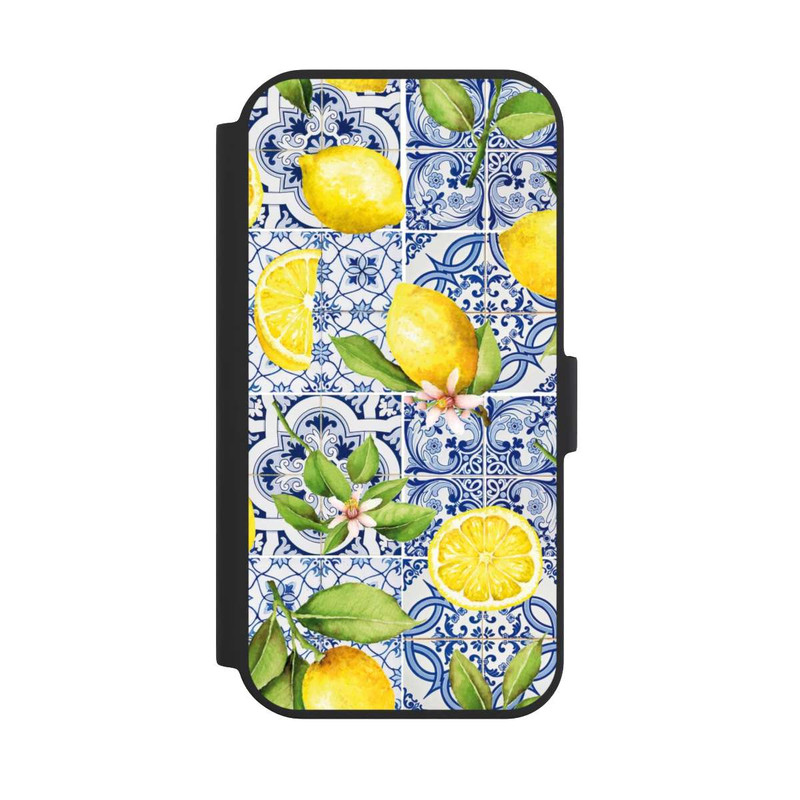 iPhone 15 NIVOflip Griechische Zitronen Muster