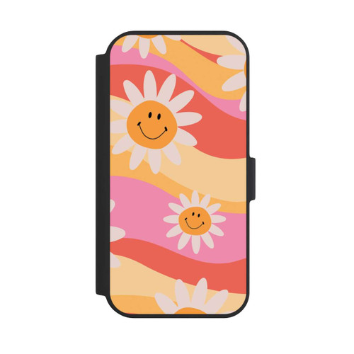 Apple iPhone 15 NIVOflip Retro Smiles Orange Colorful
