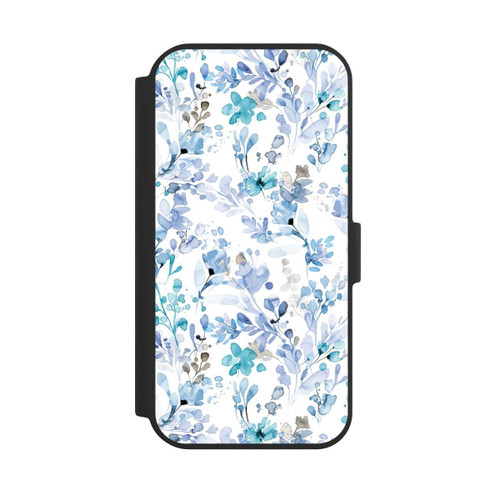 Apple iPhone 15 NIVOflip Frühlingsunkraut blau