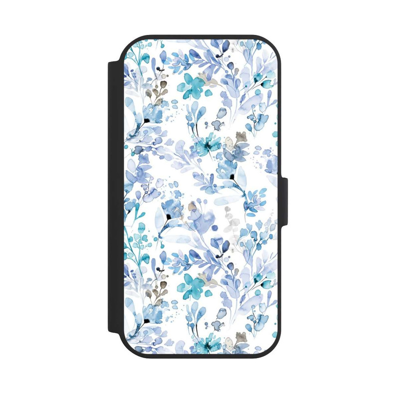 iPhone 15 NIVOflip Frühlingsunkraut blau
