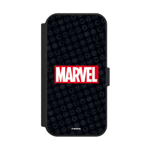 Apple iPhone 15 NIVOflip Marvel Logo Black Red 