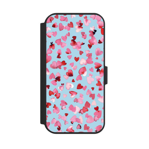 Apple iPhone 15 NIVOflip Valentinstagsherzen in rosa blau
