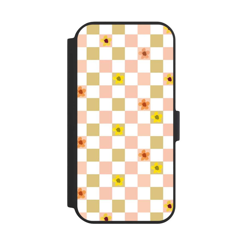 iPhone 15 NIVOflip Checks Nostalgic Pastel Flowers