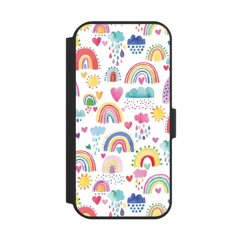 iPhone 15 NIVOflip Lovely Rainbows Multi Red
