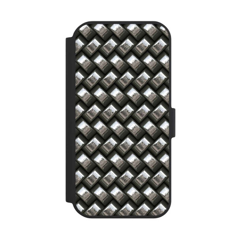 Apple iPhone 15 NIVOflip Glamour Silver Metal