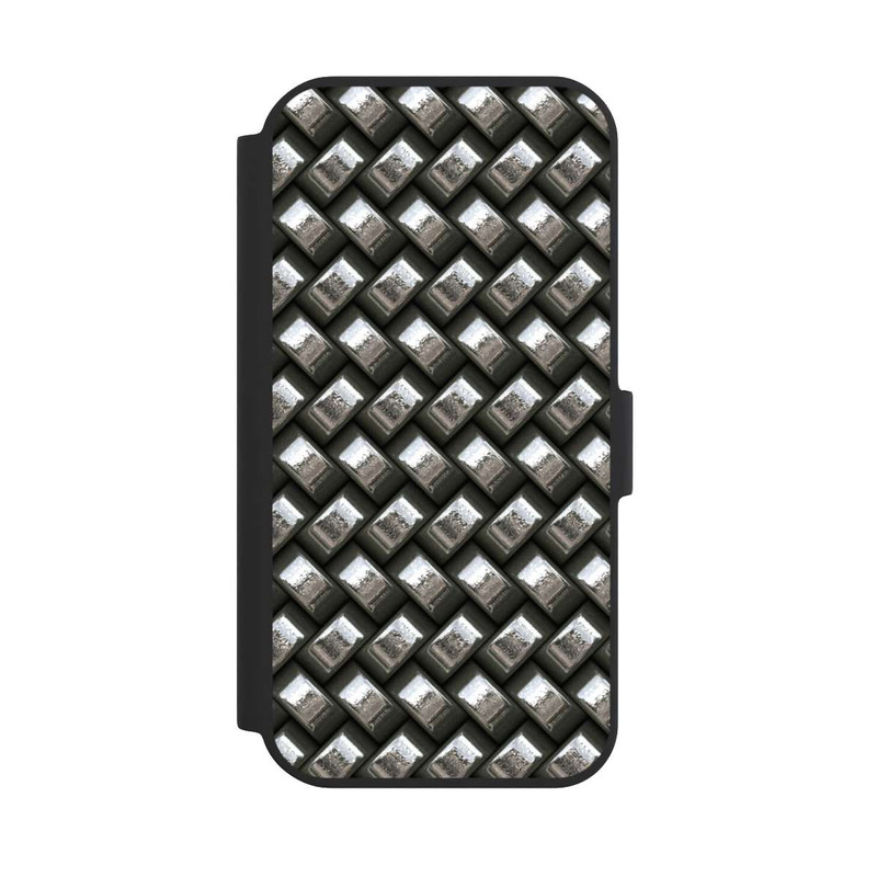 iPhone 15 NIVOflip Glamour Silver Metal